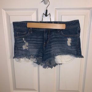 Hollister Shorts with Flower Embroidery
